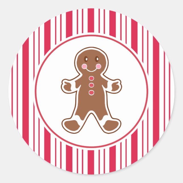 Peppermint Gingerbrot Stickers (Vorderseite)