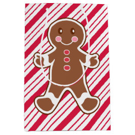 Peppermint Gingerbrot Weihnachtsgeschenktasche Mittlere Geschenktüte