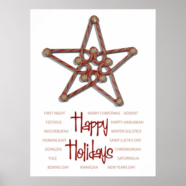 Peppermint Holidays Poster (Vorne)