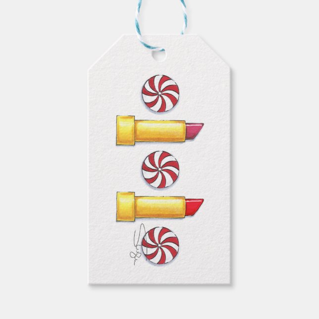 Peppermint Joy Geschenkanhänger (Vorderseite)