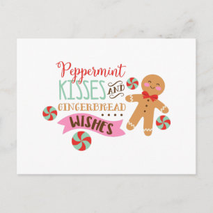 Peppermint Kisses Postkarte
