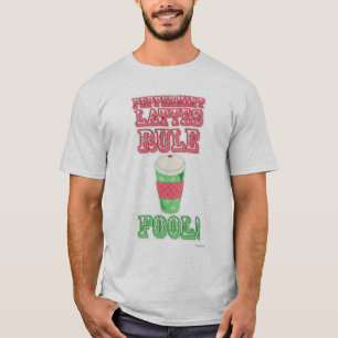 Peppermint Latte Funny Cooler Cartoon Slogan T-Shirt