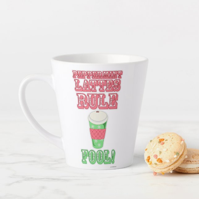 Peppermint Latte Funny Niedlicher Cartoon Slogan Milchtasse (Beispiel)