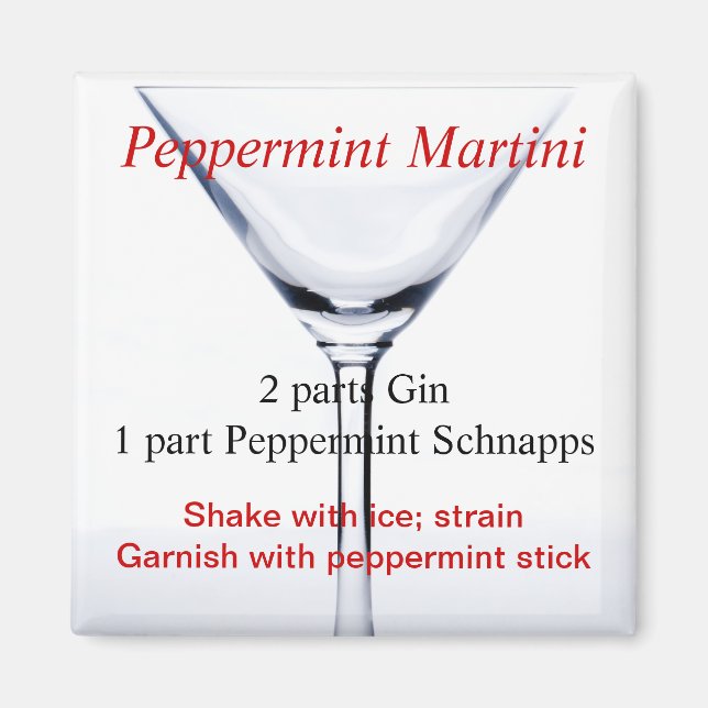 Peppermint Martini Magnet (Vorne)
