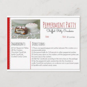 Peppermint Patty Ritz Crackers ( Custom ) Postkarte