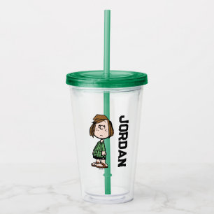 Peppermint Patty Rolling Eyes Name hinzufügen Acryltrinkbecher