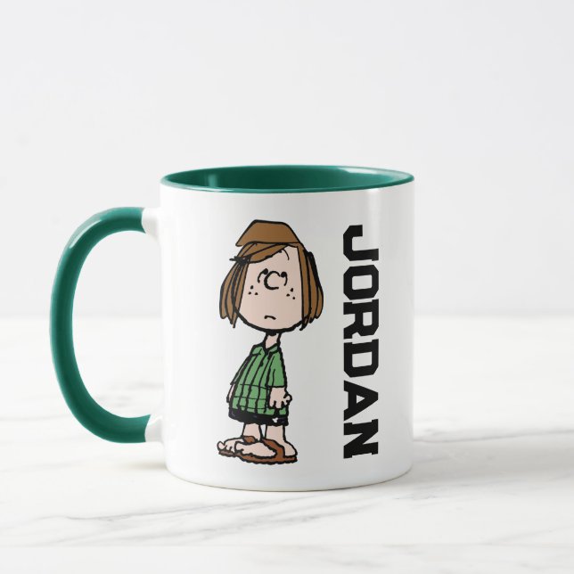 Peppermint Patty Rolling Eyes | Name hinzufügen Tasse (Links)