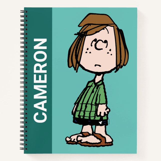 Peppermint Patty Rolling Eyes Notizbuch (Vorderseite)