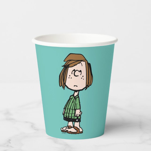 Peppermint Patty Rolling Eyes Pappbecher (Vorderseite)