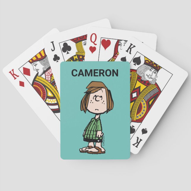 Peppermint Patty Rolling Eyes Playing Cards Spielkarten (Rückseite)