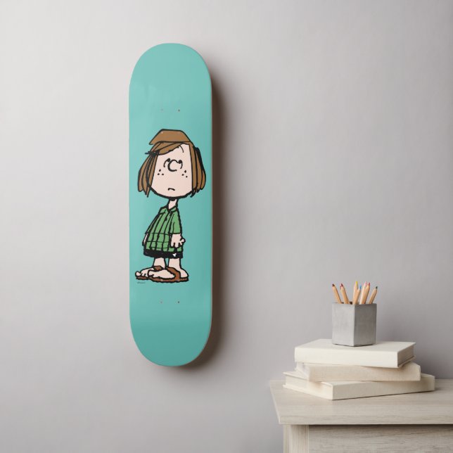 Peppermint Patty Rolling Eyes Skateboard (Wandkunst)