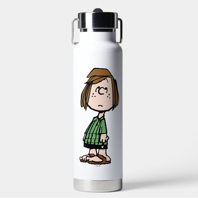 Peppermint Patty Rolling Eyes Trinkflasche (Vorderseite)