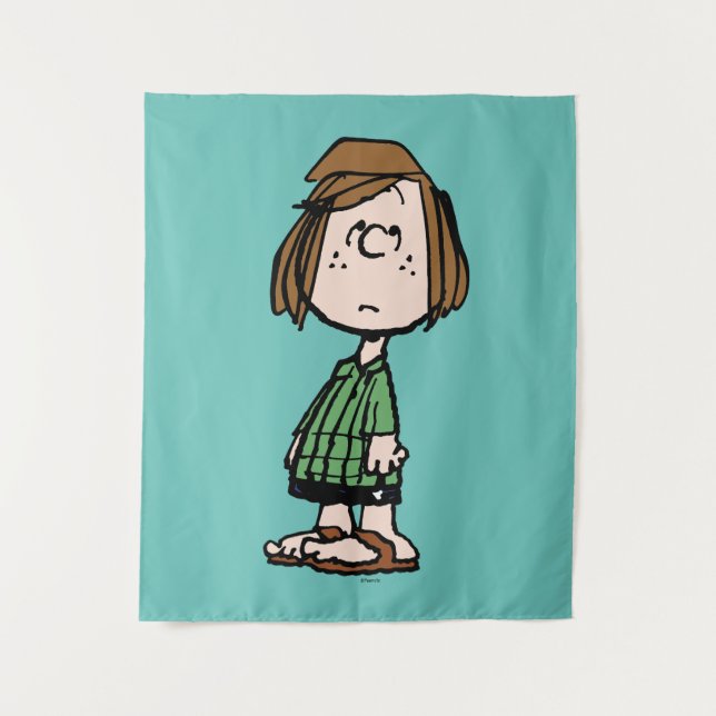 Peppermint Patty Rolling Eyes Wandteppich (Vorderseite)
