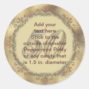 Peppermint Patty Stickers GOLD Jubiläum FAVORS