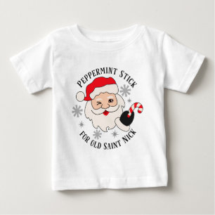 Peppermint Stick für das alte Saint-Nick Baby T-shirt