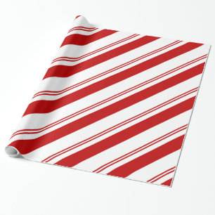 Peppermint Streifen Geschenkpapier