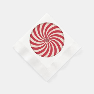 Peppermint Swirl Candy Serviette