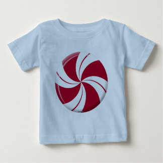 Peppermint Swirl Stripe Candy Baby T-shirt