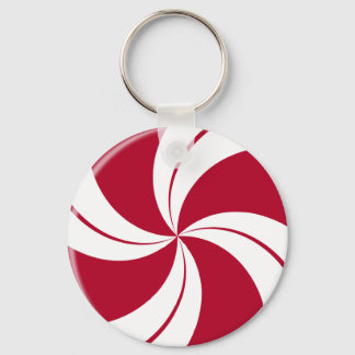 Peppermint Swirl Stripe Candy Schlüsselanhänger