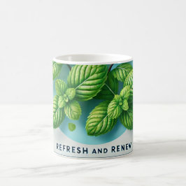 Peppermint Tee Design AI Art Kaffeetasse