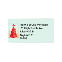Peppermint Tree Address Label Adressaufkleber