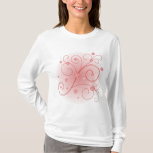 Peppermint und Snowflake Wirble Werke T-Shirt