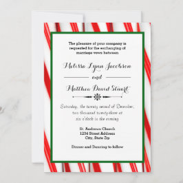 Peppermint Weihnachten - Einladung zur Hochzeit