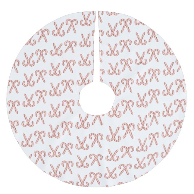 Peppermint/Weihnachten Polyester Weihnachtsbaumdecke (Vorderseite)