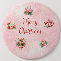 Peppermint Weihnachtsgebäck Party Rosa Schneeflock