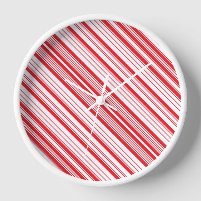 Peppermint Wood Gerahmte Uhr (Vorderseite)