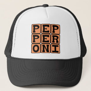 Pepperoni, Fleisch-Pizza-Belag Truckerkappe