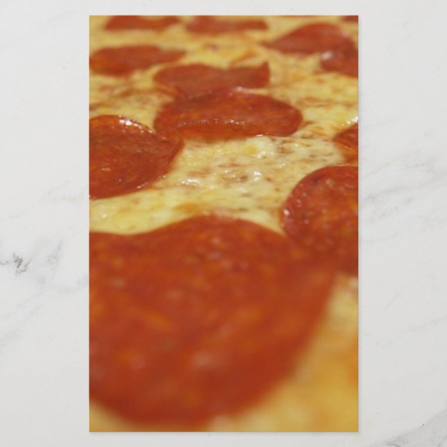 Pepperoni Pizza Briefpapier (Vorderseite)