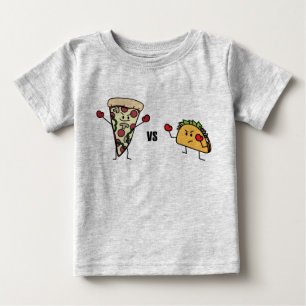 Pepperoni-Pizza GEGEN Taco: Mexikaner gegen Baby T-shirt