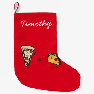 Pepperoni-Pizza GEGEN Taco: Mexikaner gegen Kleiner Weihnachtsstrumpf