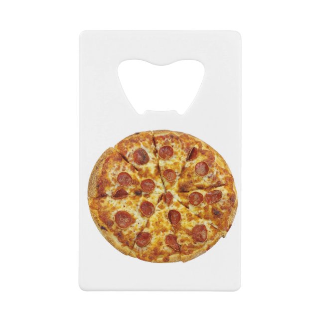 Pepperoni Pizza Geldbeutel Flaschenöffner (Vorderseite)