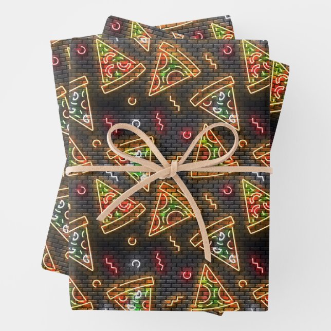 Pepperoni Pizza Geschenkpapier Set (Beispiel)