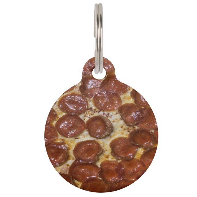 Pepperoni Pizza Haustiermarke (Vorderseite)