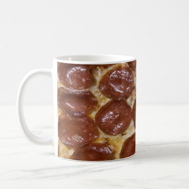 Pepperoni Pizza Kaffeetasse (Links)