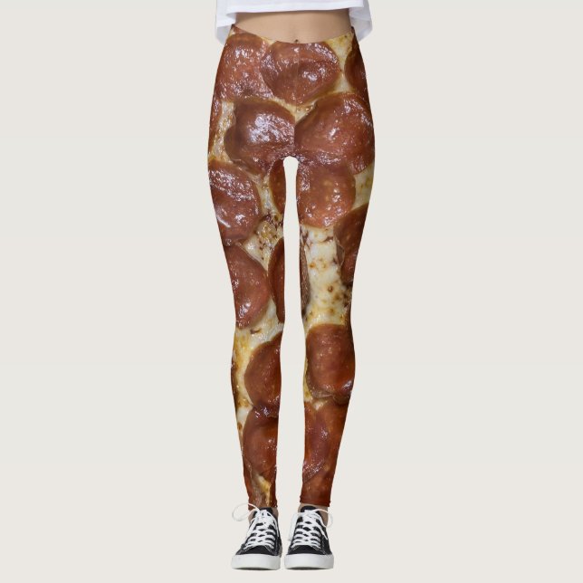 Pepperoni Pizza Leggings (Vorderseite)
