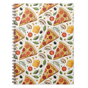 Pepperoni-Pizza-Liebhaber-Muster - Lustige Pizza-P Notizblock
