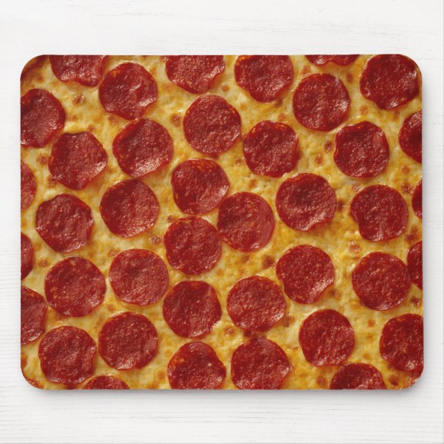 Pepperoni-Pizza Mousepad (Vorne)