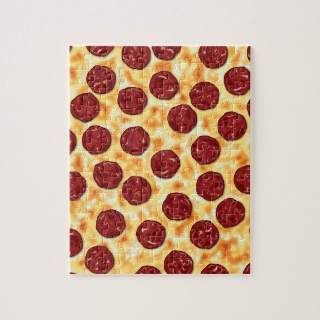 Pepperoni-Pizza-Muster Puzzle (Vertikal)