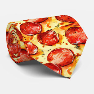 Pepperoni Pizza Neck Tie Krawatte