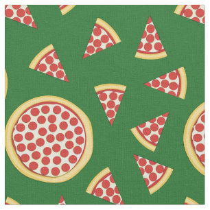 Pepperoni Pizza Niedlich Food Kids Stoff