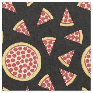 Pepperoni Pizza Niedlich Food Kids Stoff