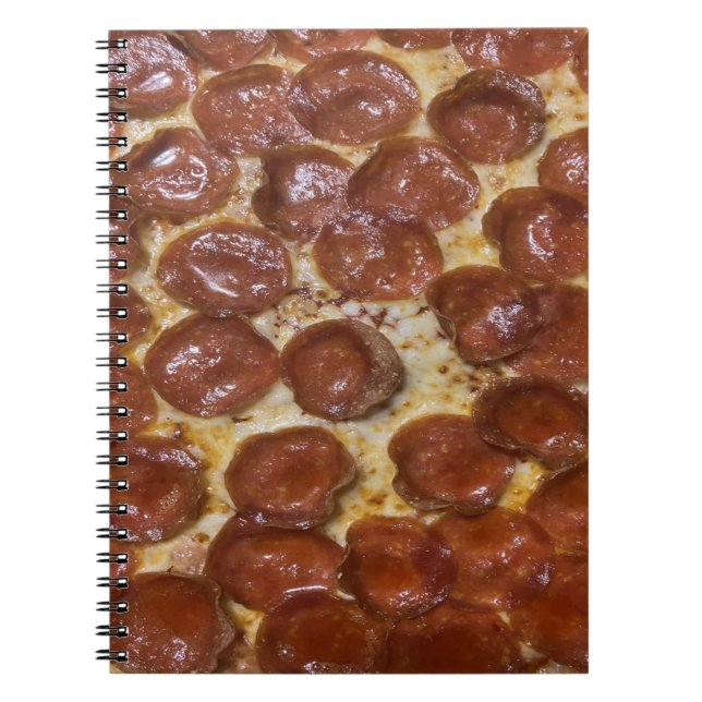 Pepperoni Pizza Notizblock (Vorderseite)