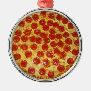 Pepperoni Pizza Ornament Aus Metall