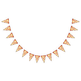 Pepperoni Pizza Party Wimpelkette