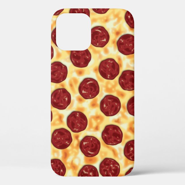 Pepperoni Pizza Pattern Case-Mate iPhone Hülle (Rückseite)