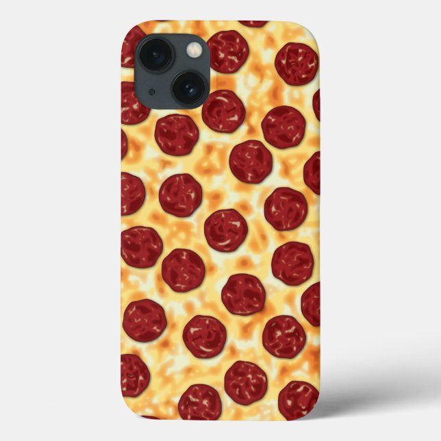 Pepperoni Pizza Pattern Case-Mate iPhone Hülle (Rückseite)